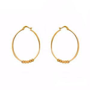 گوشواره طلا 18 عیار زنانه روبی آرت گالری مدل  حلقه ای گوی