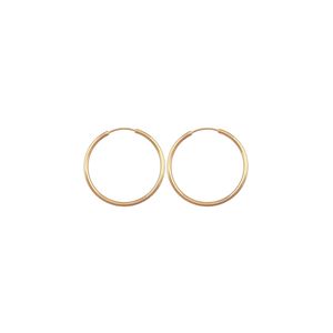 گوشواره طلا 18 عیار زنانه سی دا مهر مدل حلقه ای