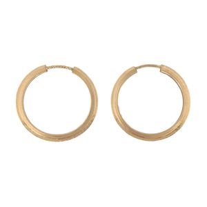 گوشواره طلا 18 عیار زنانه طلا و جواهرسازی افرا مدل حلقه ای 126