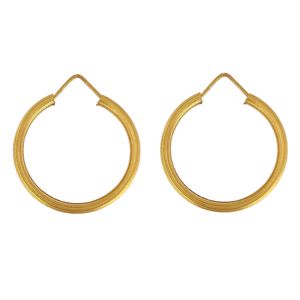 گوشواره طلا 18 عیار زنانه طلا و جواهرسازی افرا مدل حلقه ای 146148