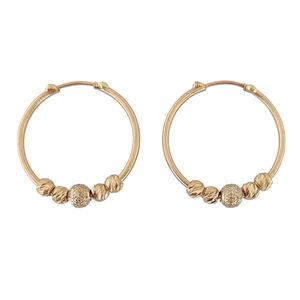 گوشواره طلا 18 عیار زنانه طلا و جواهرسازی افرا مدل حلقه ای البرنادو 165