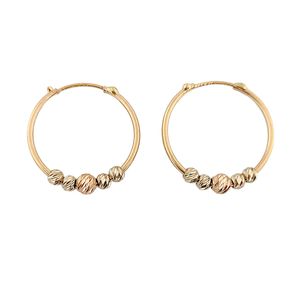 گوشواره طلا 18 عیار زنانه طلا و جواهرسازی افرا مدل حلقه ای کد 173