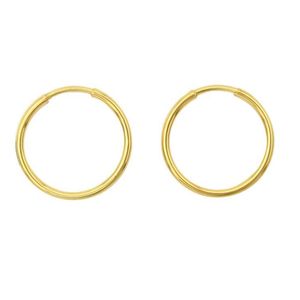 گوشواره طلا 18 عیار زنانه طلای ترنم مدل حلقه ای