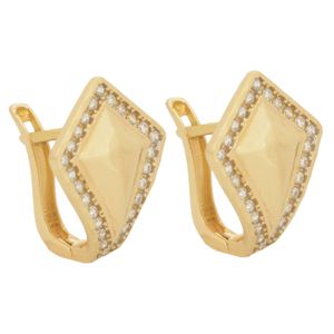 گوشواره طلا 18 عیار زنانه طلای مستجابی مدل آوا کلیپسی کد 670186