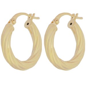گوشواره طلا 18 عیار زنانه طلای مستجابی مدل حلقه ای  کد 11