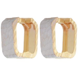 گوشواره طلا 18 عیار زنانه طلای مستجابی مدل حلقه ای  کد 6701
