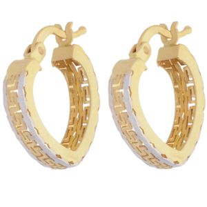 گوشواره طلا 18 عیار زنانه طلای مستجابی مدل حلقه ای قلب کد v01