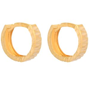 گوشواره طلا 18 عیار زنانه طلای مستجابی مدل حلقه ای کد 1978