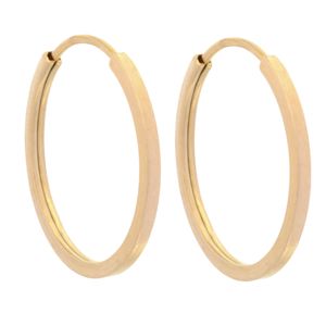 گوشواره طلا 18 عیار زنانه طلای مستجابی مدل حلقه ای کد 67