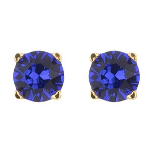 گوشواره طلا 18 عیار زنانه قیراط طرح تک سنگ کد gh5212