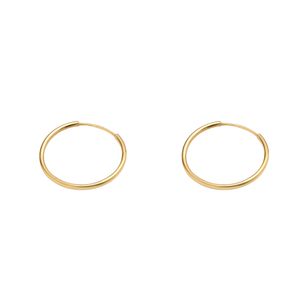 گوشواره طلا 18 عیار زنانه ماوی گالری مدل دایره حلقه ای 1