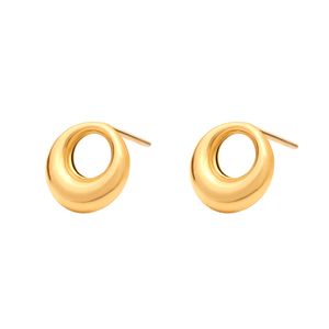 گوشواره طلا 18 عیار زنانه ماوی گالری مدل میخی انسو چانکی