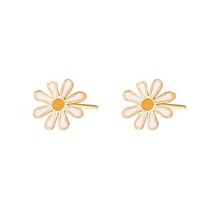 گوشواره طلا 18 عیار زنانه ماوی گالری مدل میخی همیشه بهار