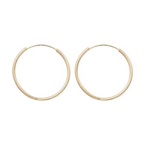 گوشواره طلا 18 عیار زنانه مایا ماهک مدل me0872 طرح حلقه ای