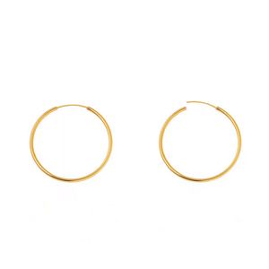 گوشواره طلا 18 عیار زنانه مدل حلقه ای t15