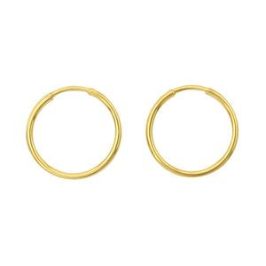 گوشواره طلا 18 عیار زنانه مدل حلقه ای کد sn2211