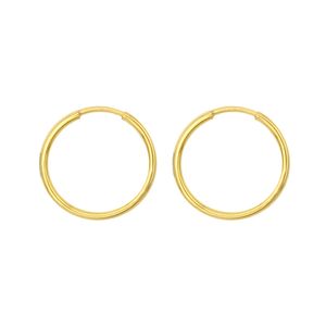 گوشواره طلا 18 عیار زنانه کاپانی مدل حلقه ای کد ke013