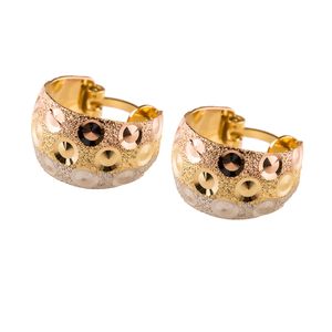 گوشواره طلا 18عیار گالری طلاباران مدل حلقه ای 019