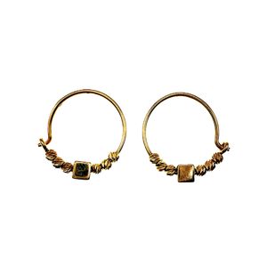 گوشواره طلا کم اجرت 18 عیار زنانه گالری طلا و جواهر هانی مدل لیانا