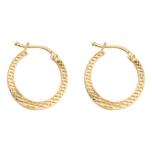 گوشواره طلا کم اجرت 18 عیار زنانه گلدم مدل e 2311014
