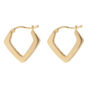 گوشواره طلا کم اجرت 18 عیار زنانه گلدم مدل مثلثe 2311011