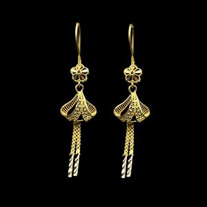 گوشواره طلا کم اجرت ۱۸ عیار زنانه ناریا مدل پنج شیر کد b16