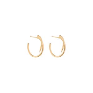 گوشواره طلای کم اجرت 18 عیار زنانه گلدم مدل 1117