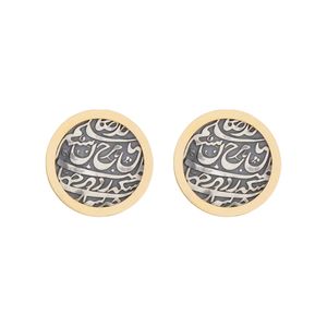 گوشواره میخی طلا 18 عیار زنانه تاج مدل g202