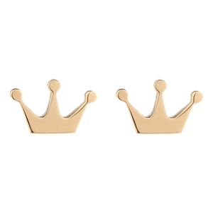 گوشواره میخی طلا 18 عیار زنانه تاج مدل r407