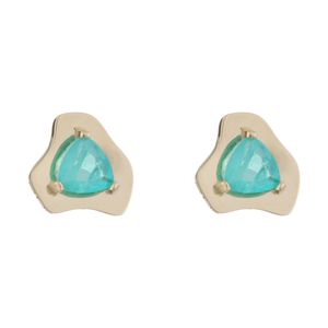 گوشواره میخی طلا 18 عیار زنانه تاج مدل r418 10