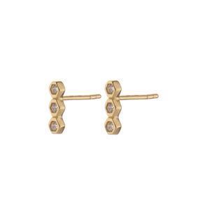 گوشواره میخی طلا 18 عیار زنانه روبی آرت گالری مدل 1625 60911