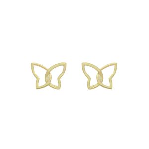 گوشواره میخی طلا 18 عیار زنانه مایا ماهک مدل پروانه کد me1236