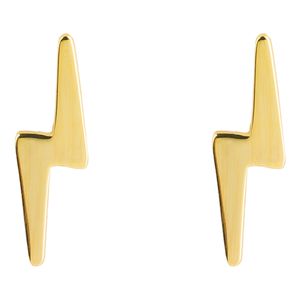 گوشواره میخی طلا 18 عیار زنانه کیا گالری مدل صاعقه کد em305