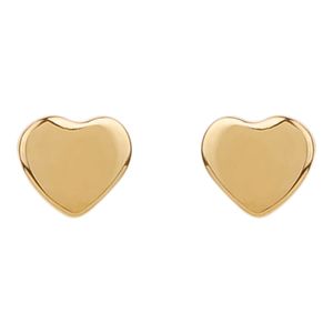 گوشواره میخی طلا 18 عیار زنانه کیا گالری مدل قلب کد ae457
