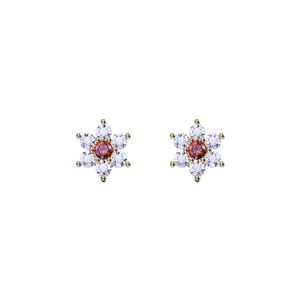 گوشواره میخی طلا 18 عیار زنانه گلدم مدل e211002