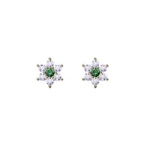 گوشواره میخی طلا 18 عیار زنانه گلدم مدل e211003