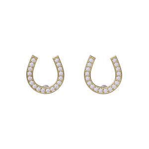 گوشواره میخی طلا 18 عیار زنانه گلدم مدل e211010