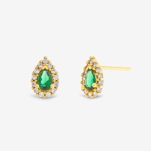 گوشواره میخی طلا کم اجرت  18 عیار زنانه وی گالری مدل earrings کد 49