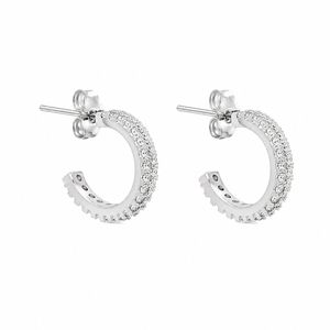 گوشواره میخی نقره زنانه ابرا مدل یک لاین eapu 000040001