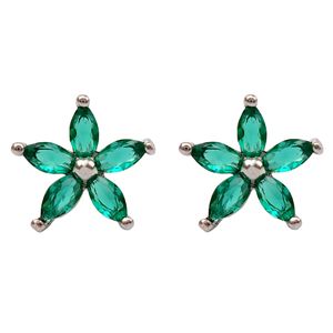 گوشواره نقره آی جواهر طرح فلاور کد 77174sgu