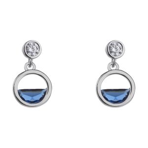 گوشواره نقره آی جواهر طرح گلوریا کد 77291sgu