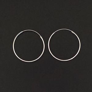 گوشواره نقره زنانه اکسسورایز مدل حلقه ای ساده