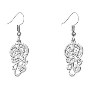گوشواره نقره زنانه ترمه 1 طرح فرشته کد l403
