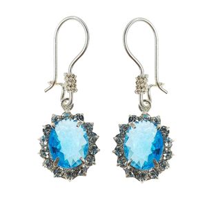 گوشواره نقره زنانه سلین کالا مدل ce topaz5