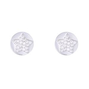 گوشواره نقره زنانه طرح ستاره کد e1200