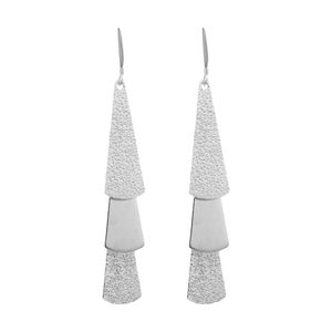 گوشواره نقره زنانه طرح کاج کد zb e8