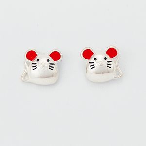 گوشواره نقره زنانه مدل موش 2