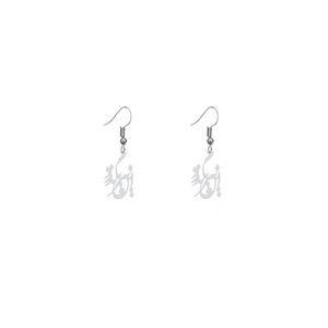 گوشواره نقره زنانه هایکا طرح این نیز بگذرد مدل n.ha333