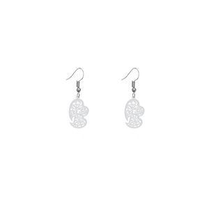 گوشواره نقره زنانه هایکا طرح قلب مدل n.ha390