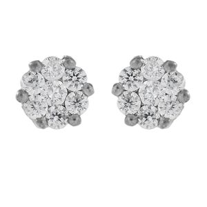گوشواره نقره سیلور اسمیت مدل flower 01